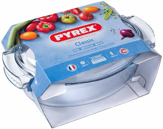 Pyrex Classic Ovenschaal Ovaal met Deksel 5,8 liter