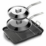 Bare Cookware Carbonstalen set met deksels