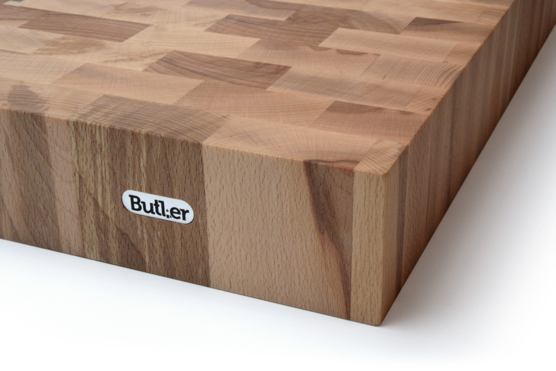 Butler Hakblok Beuk kops 40 x 40 x 10 cm - Ovenwinkel.com | puur