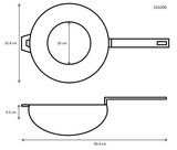 Ronneby Bruk Wok Ultra light professional gietijzer 32 cm_