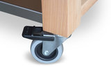 Butler Keukentrolley kopshout RVS M-900 detail wiel