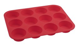Dr Oetker Muffinvorm Flexxibel siliconen 12 gaats rood Dr Oetker Muffinvorm Flexxibel siliconen 12 gaats rood