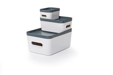 Orthex Opbergdoos 'Smartstore Compact' set van 3 grijs Orthex Opbergdoos 'Smartstore Compact' set van 3 grijs