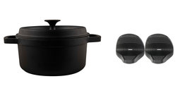 Windmill BBQ pan L 3,5L incl. siliconen handgrip set Windmill BBQ pan L 3,5L incl. siliconen handgrip set