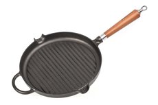Ronneby Bruk Grillpan Maestro houten greep 28 cm Ronneby Bruk Grillpan Maestro houten greep 28 cm