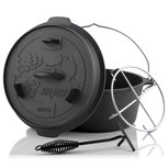 BBQ-Toro Dutch oven Forest vlak 4,2L (DO45FX) BBQ-Toro Dutch oven Forest vlak 4,2L (DO45FX)