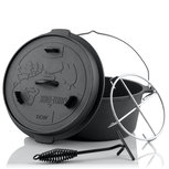 BBQ-Toro Dutch oven Forest vlak 9L (DO9FX) BBQ-Toro Dutch oven Forest vlak 9L (DO9FX)