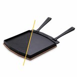 Ooni grillplaat Grizzler dubbelzijdig gietijzer 35 x 35 cm Ooni grillplaat Grizzler dubbelzijdig gietijzer 35 x 35 cm