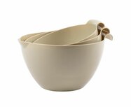 Inno Cuisinno Mengschaal 'Bio' Beige set 3 stuks Inno Cuisinno Mengschaal 'Bio' Beige set 3 stuks