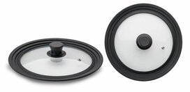 Ibili Glazendeksel 24-26-28 cm met siliconen rand Ibili Glazendeksel 24-26-28 cm met siliconen rand