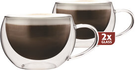 MAXXO Cappucino thermoglas 300ml (set van 2 st.) MAXXO Cappucino thermoglas 300ml (set van 2 st.)