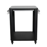 Cozze Trolley met Wielen en Uitschuifbare Werkblad RVS Cozze Trolley met Wielen en Uitschuifbare Werkblad RVS