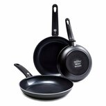 GreenPan Cambridge Koekenpannen 20-28 cm 3 Stuks Zwart GreenPan Cambridge Koekenpannen 20-28 cm 3 Stuks Zwart