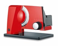 Graef Snijmachine Sliced Kitchen SKS110 vrijdragend rood Graef Snijmachine Sliced Kitchen SKS110 vrijdragend rood
