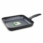 GreenPan Cambridge Keramische Grillpan 28x28 cm Zwart GreenPan Cambridge Keramische Grillpan 28x28 cm Zwart