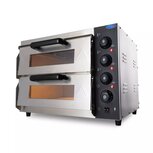 Maxima pizza steenoven compact elektrisch 2 pizza's 40 cm 2 kamers Maxima pizza steenoven compact elektrisch 2 pizza's 40 cm 2 kamers