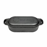 Valhal Dutch Oven Gietijzer met Grill Deksel Ovaal 2 Liter Valhal Dutch Oven Gietijzer met Grill Deksel Ovaal 2 Liter