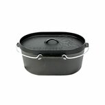 Valhal Dutch Oven Gietijzer met Grill Deksel Ovaal 9 Liter Valhal Dutch Oven Gietijzer met Grill Deksel Ovaal 9 Liter