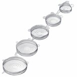 Westmark Siliconen deksels herbruikbaar set met 5 stuks Westmark Siliconen deksels herbruikbaar set met 5 stuks