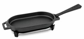 Ooni skillet Sizzler gietijzer met RVS serveerplank 22x12,5 cm Ooni skillet Sizzler gietijzer met RVS serveerplank 22x12,5 cm