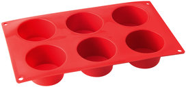 Dr Oetker Muffinvorm Flexxibel siliconen 6 gaats rood Dr Oetker Muffinvorm Flexxibel siliconen 6 gaats rood